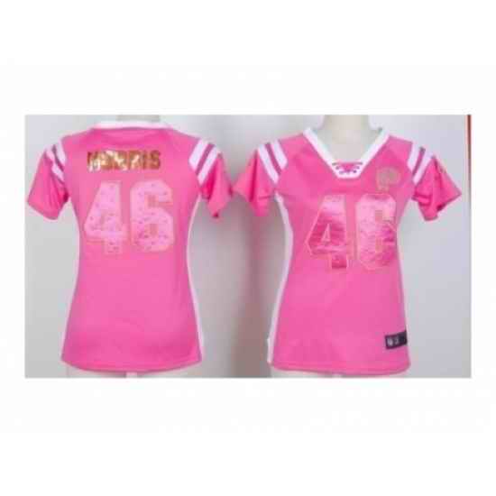 Nike Women nfl jerseys Washington Redskins #46 Morris pink[fashion Rhinestone sequins]